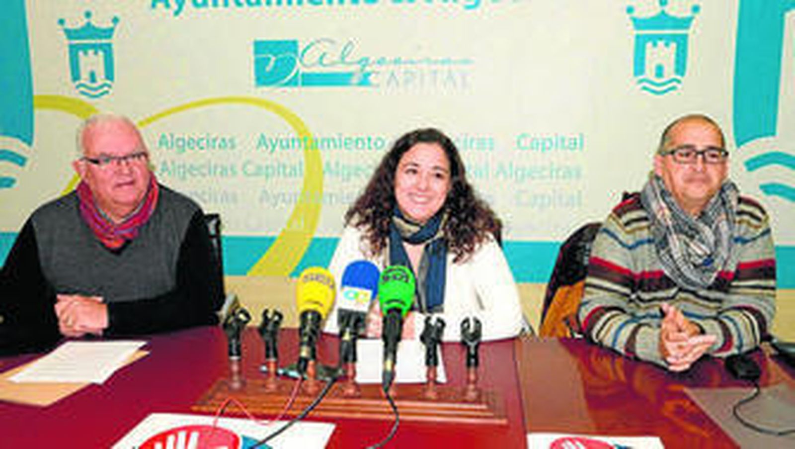 Tomás López, Ana Rodríguez y Jesús Rivero dan a conocer ayer la aplicación.