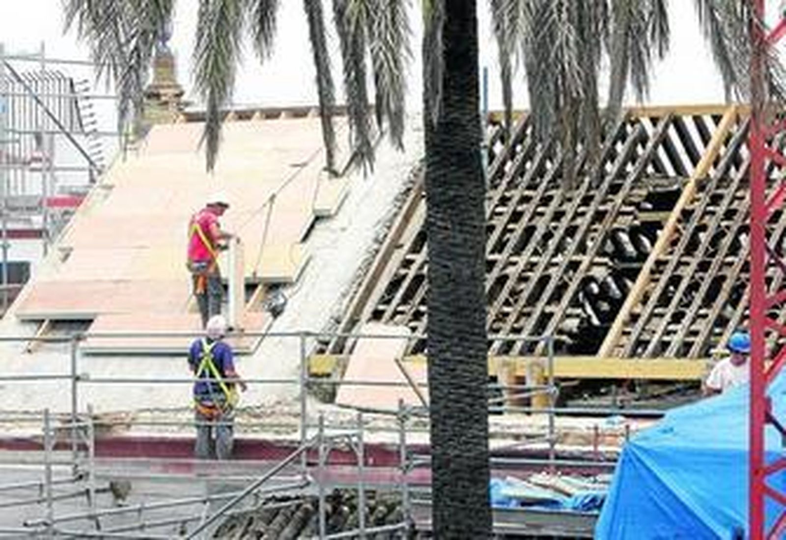 Buen ritmo en las obras de Santa Catalina