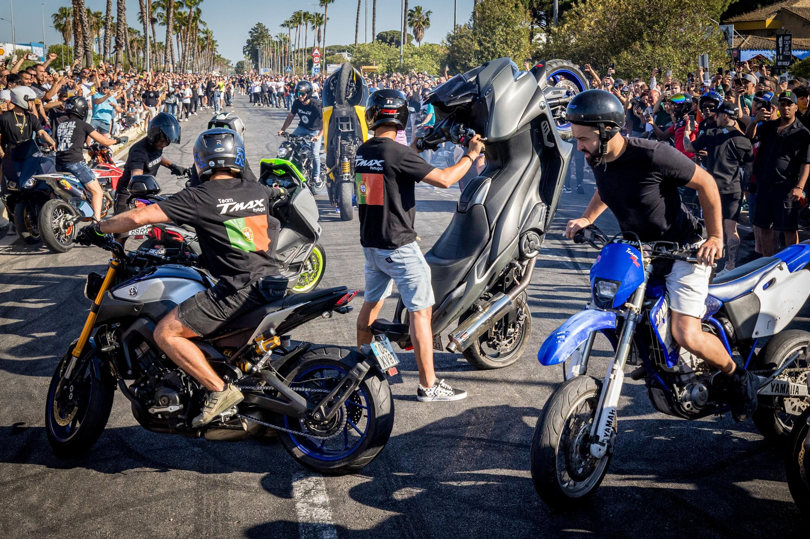 Las imágenes del sábado de Motorada en El Puerto por el Gran Premio de Motociclismo de Jerez 2025