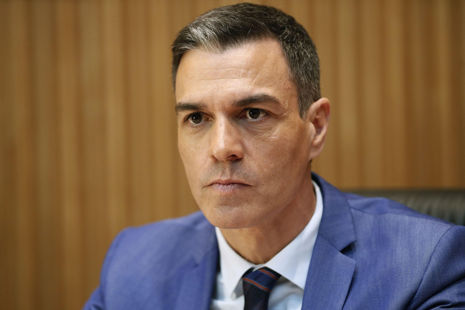 Pedro Sánchez en su comparecencia ante diputados y senadores socliastas, el miércoles.