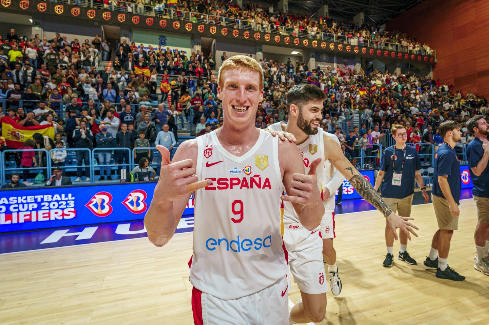 Alberto Díaz y Santi Yusta, en Huelva.