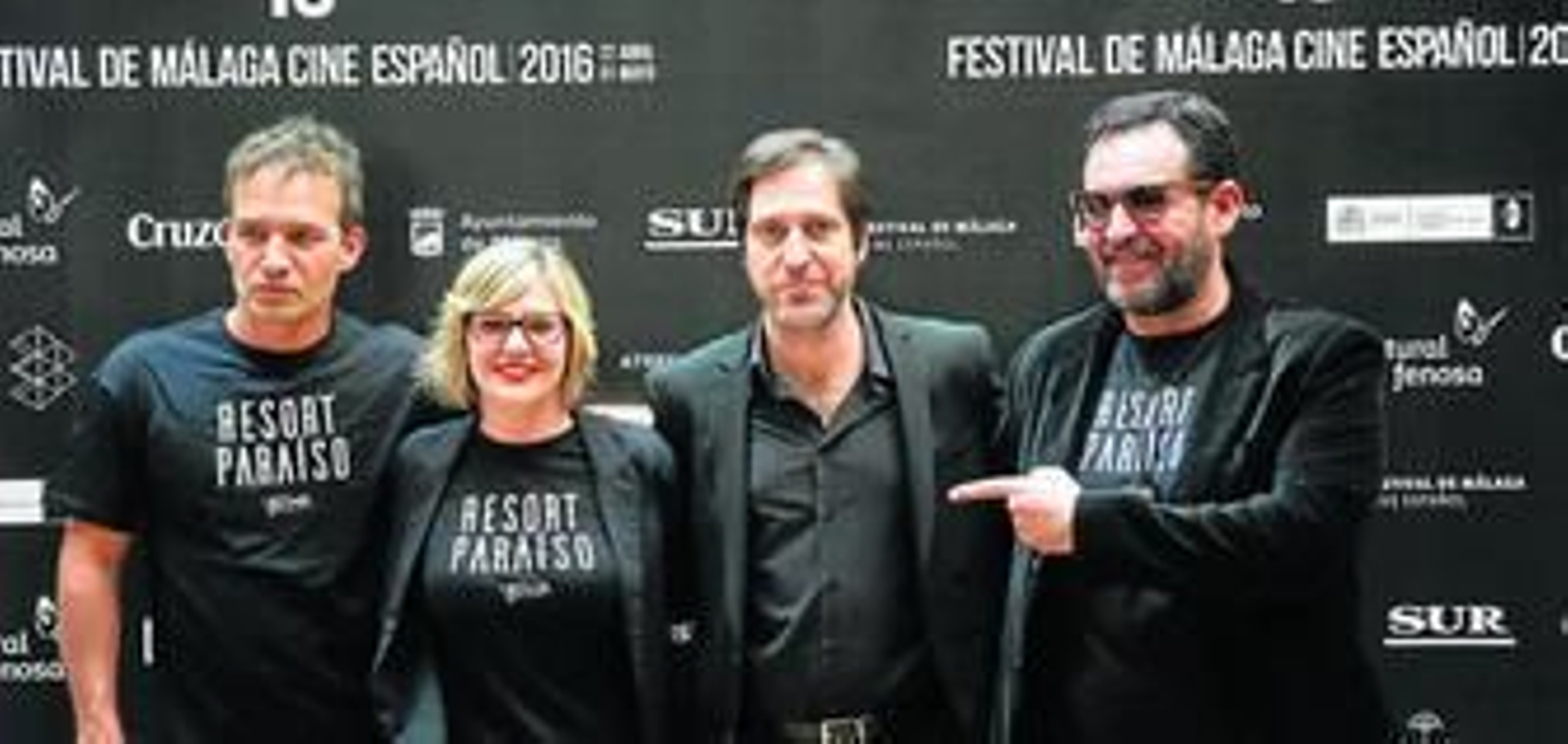 Héctor Medina, Virginia DeMorata, Rafael Castillo Romero y Enrique García, ayer, en el Rectorado de la UMA.