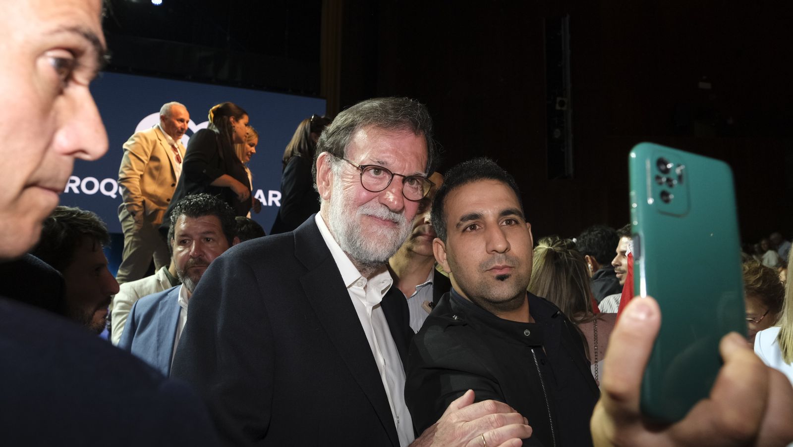 Imágenes de Rajoy apoyando la candidatura de Gabriel Amat a la Alcaldía de Roquetas de Mar