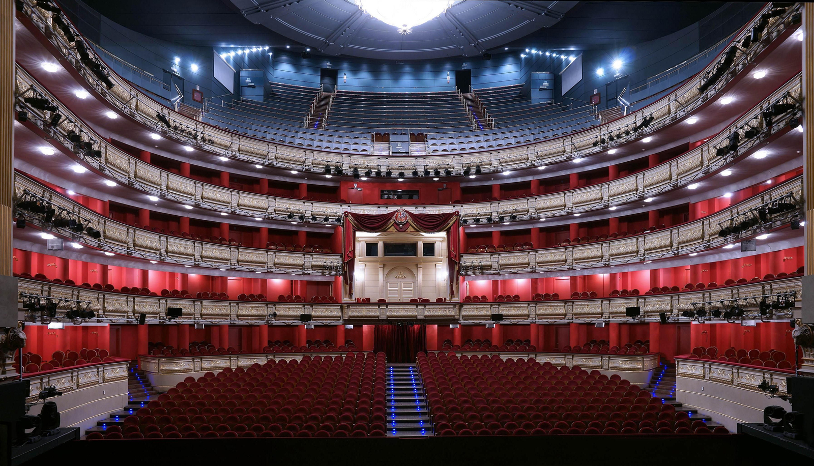 Interior del Teatro Real desde el escenario