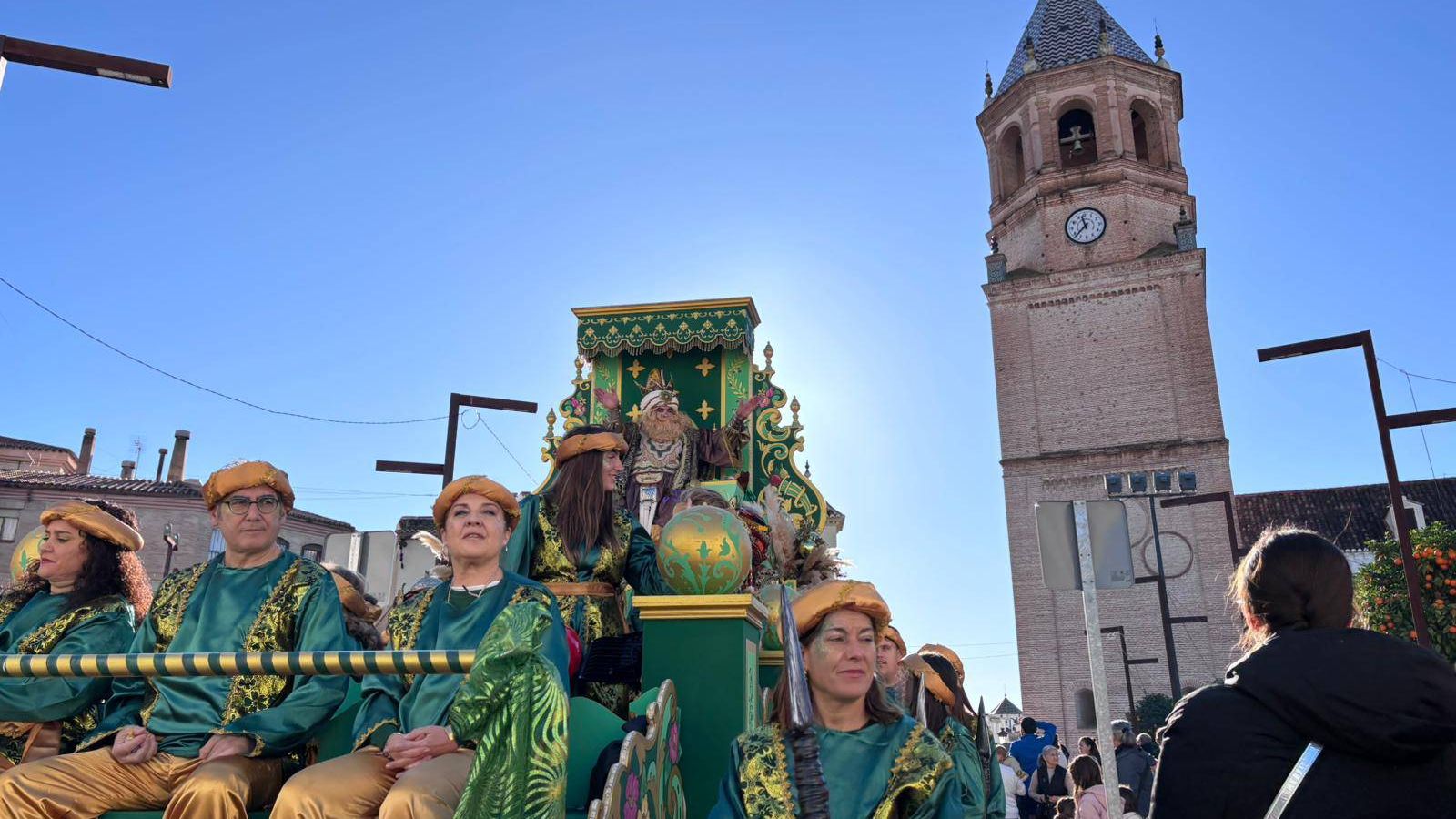 La carroza del Rey Gaspar en Torrox.