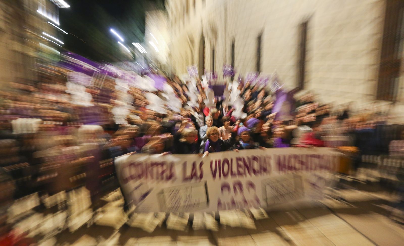 Fotos de la manifestación del 25N contra la violencia de género en Málaga