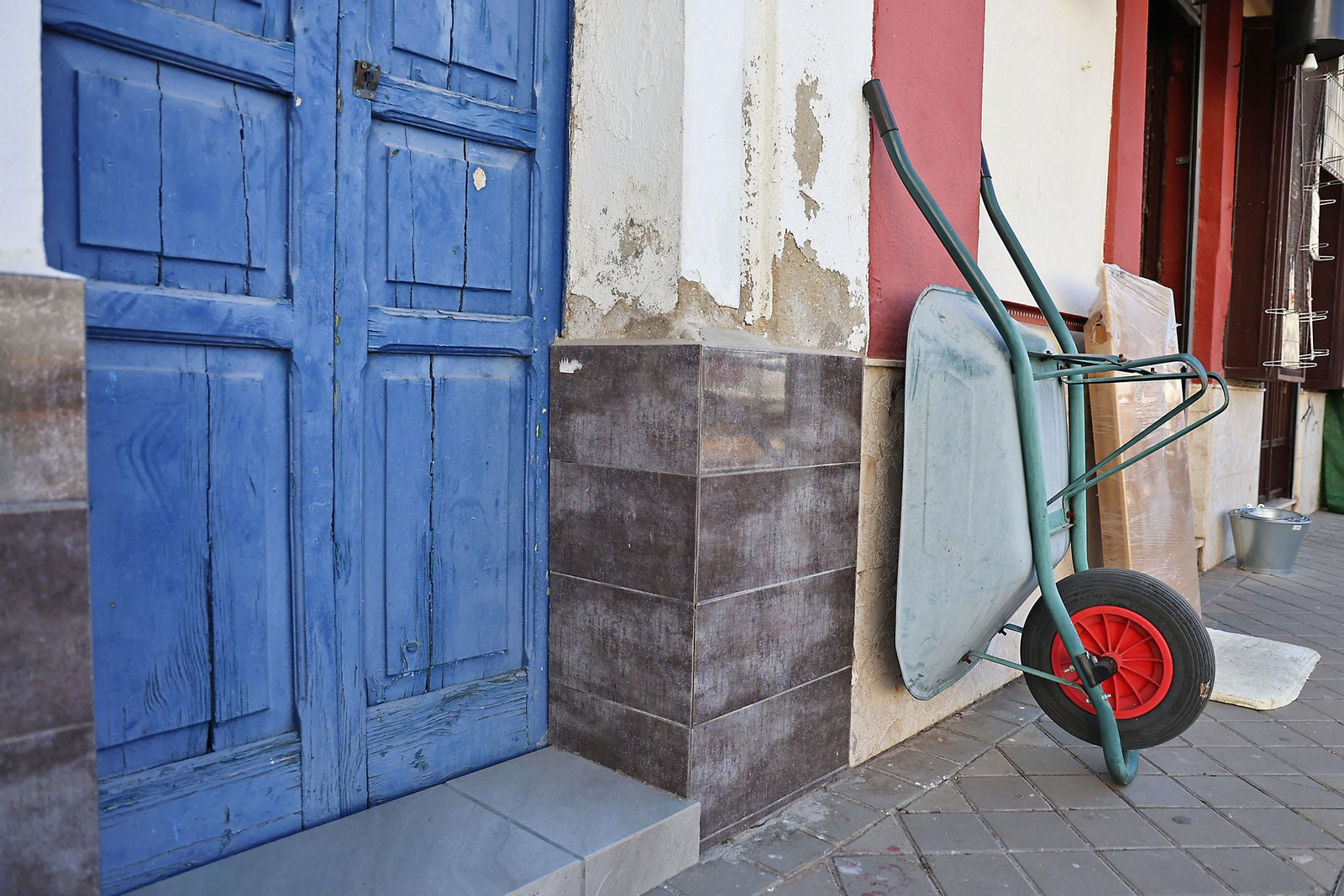 Imágenes de la zona donde irá ubicada la nueva Plaza Mayor de Huelva