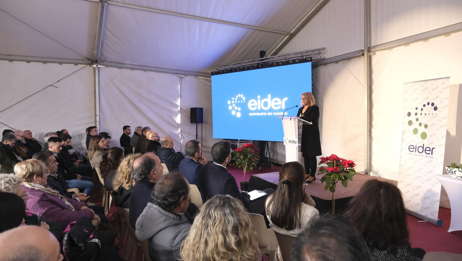 Imágenes de la inauguración de la planta de reciclado de residuos, en Gádor