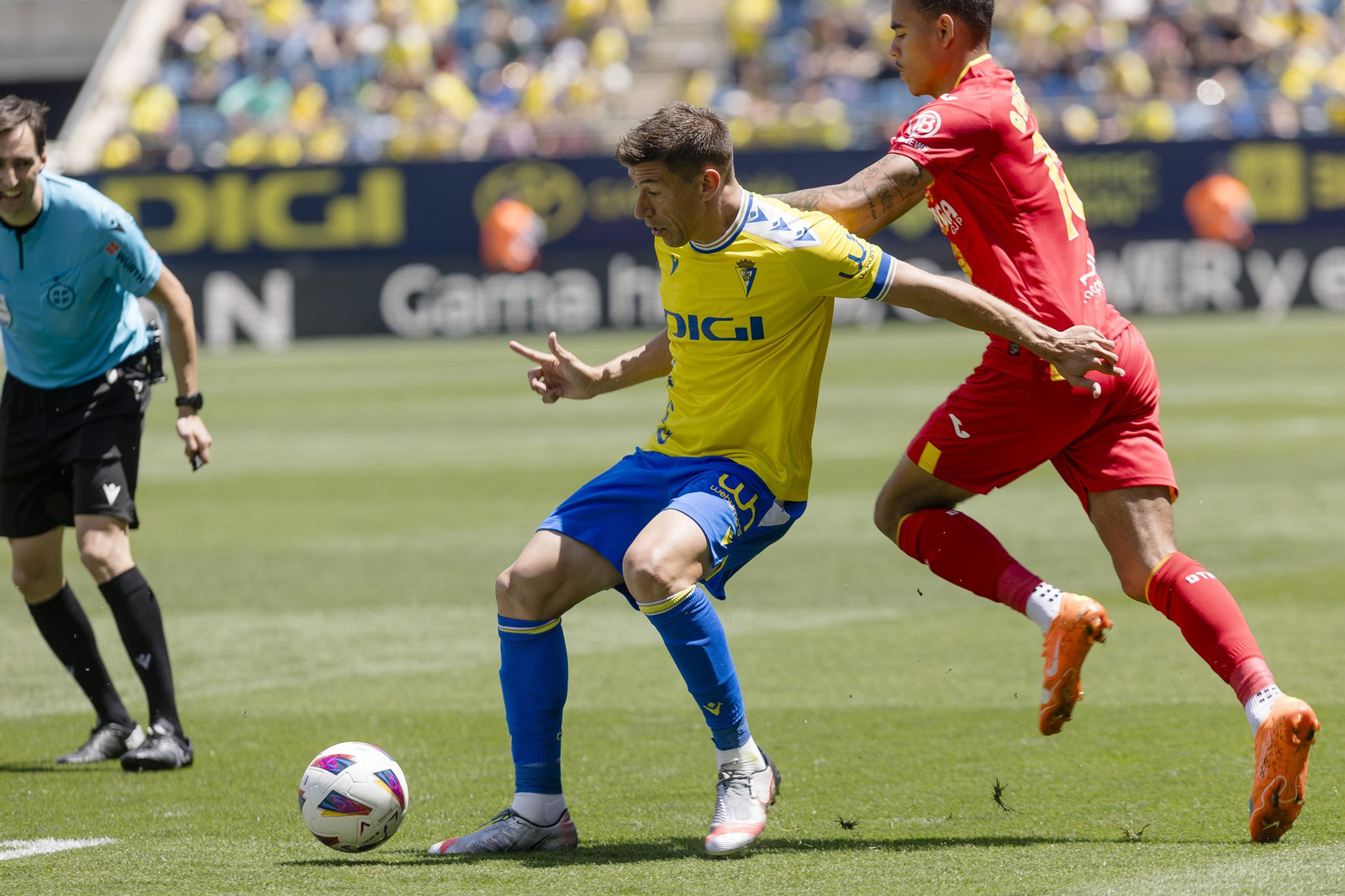 Las imágenes del partido entre el Cádiz C.F y el Getafe
