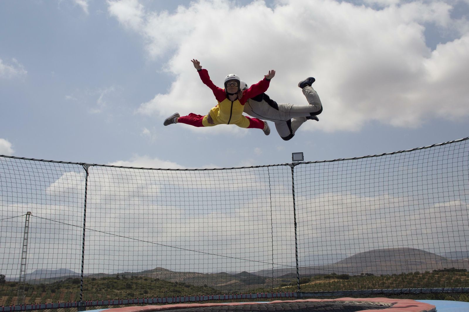 Las fotos del simulador de paracaidismo al aire libre en Campillos