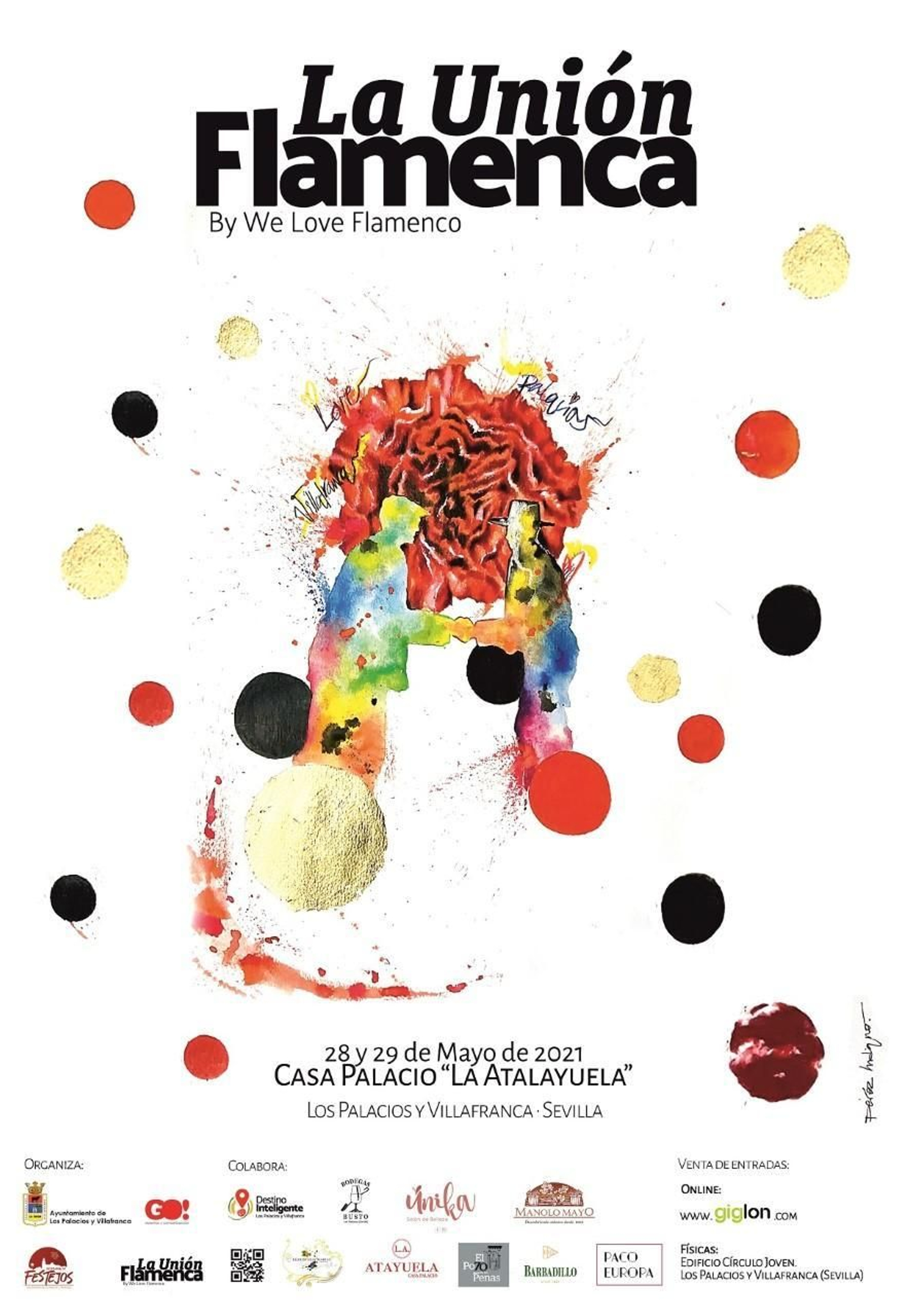 Cartel anunciador de La Unión, la pasarela de We Love Flamenco en Los Palacios y Villafranca.