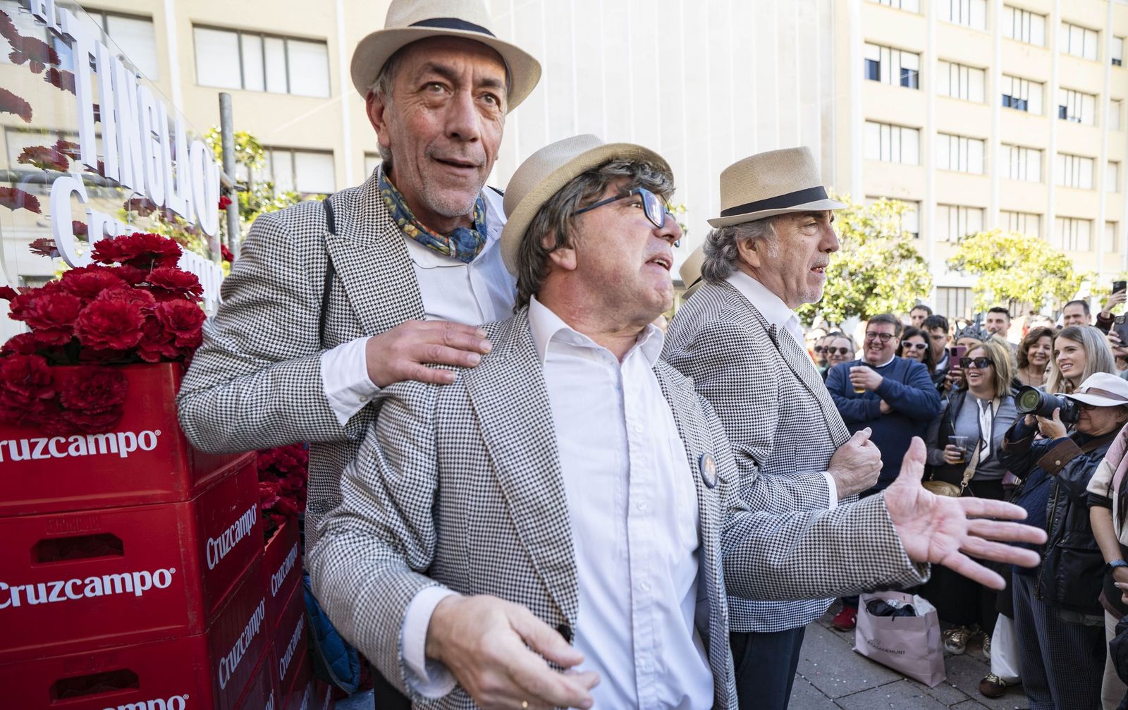 Actuación de la Chirigota del Selu en El Tinglao’ del Falla, el pasado domingo