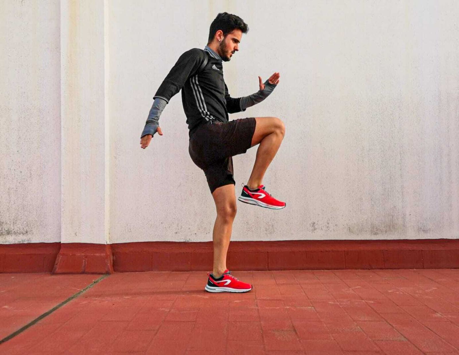 Entrenamiento del monitor deportivo, Jorge Márquez.