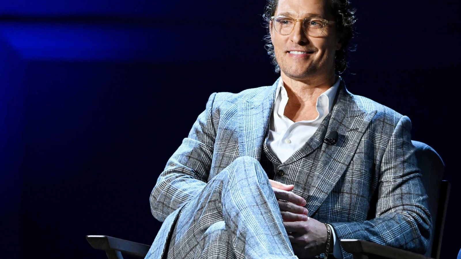 El actor, en una entrevista en televisión.