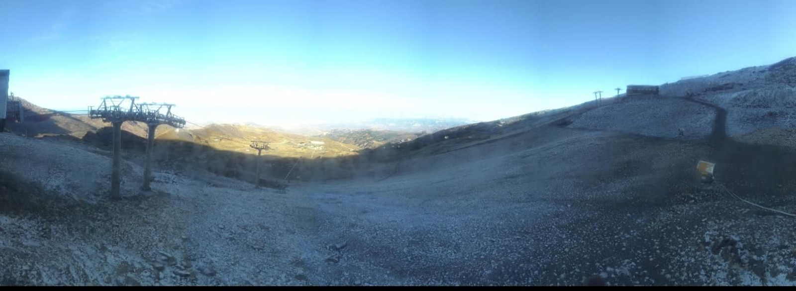 Zona del Veleta este sábado a primera hora.