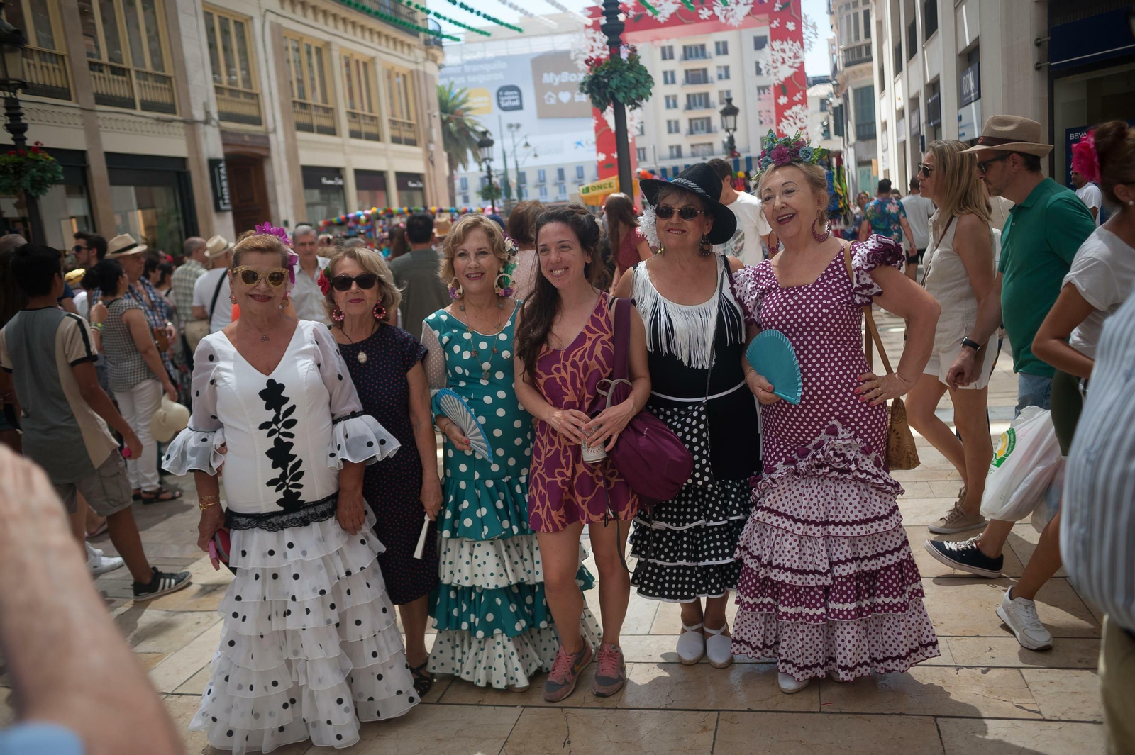 Segundo día de Feria de Málaga en el Centro y en el Real, en fotos