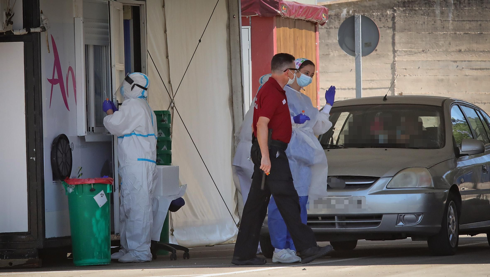 El nuevo 'Autocovid' ya está funcionando en el Hospital Universitario de Jerez
