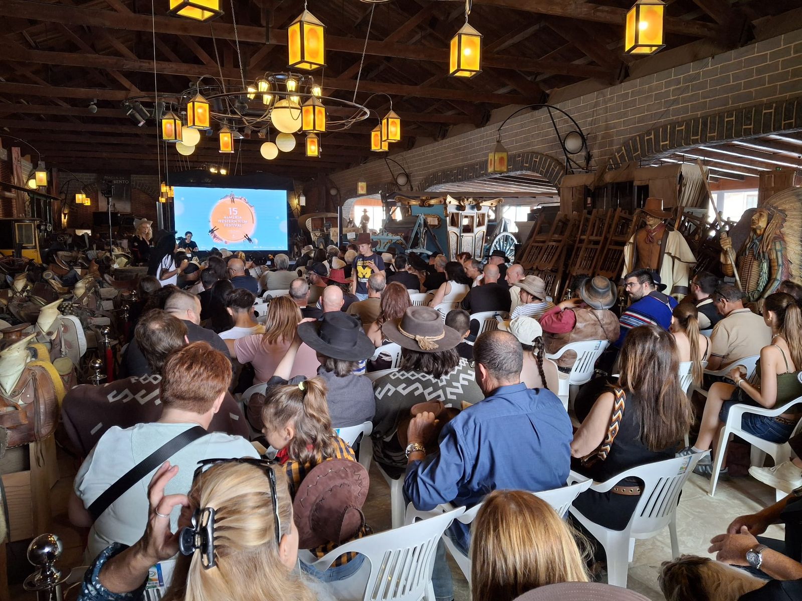 Proyección de cortos en la edición del Festival del pasado año.