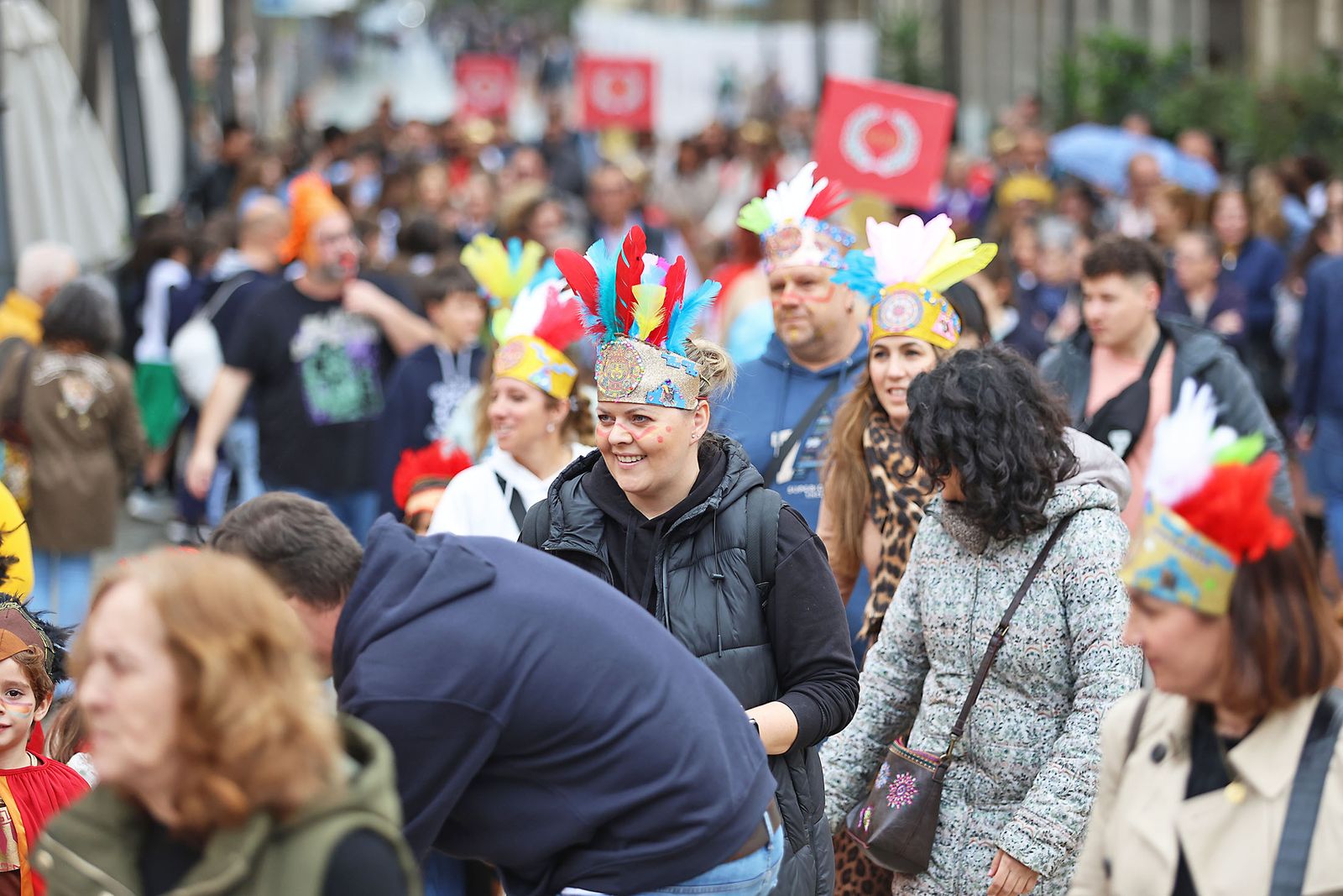 Imágenes del desfile “Un paseo por la historia”  de los niños del colegio Funcadia de Huelva