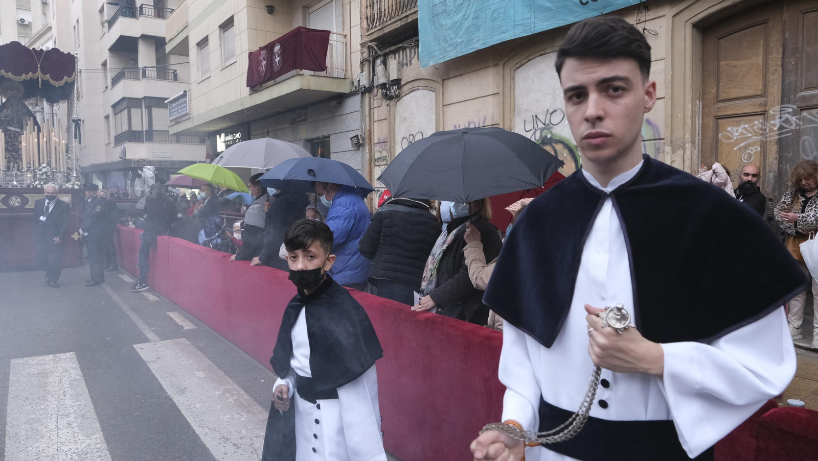 Procesión del Encuentro en Almería, en imágenes.