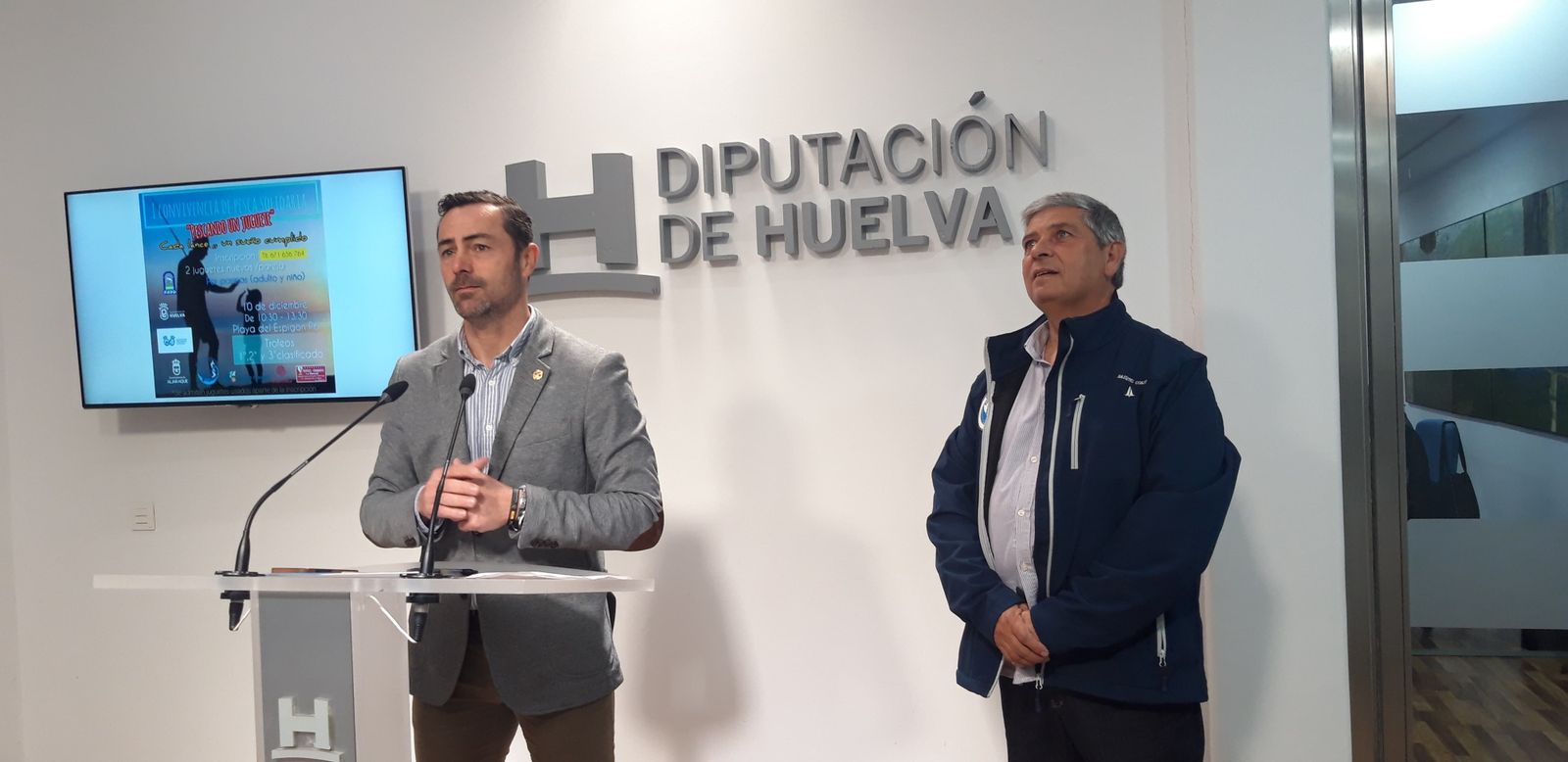 Se anuncia un encuentro de pesca solidaria en la Diputación de Huelva.