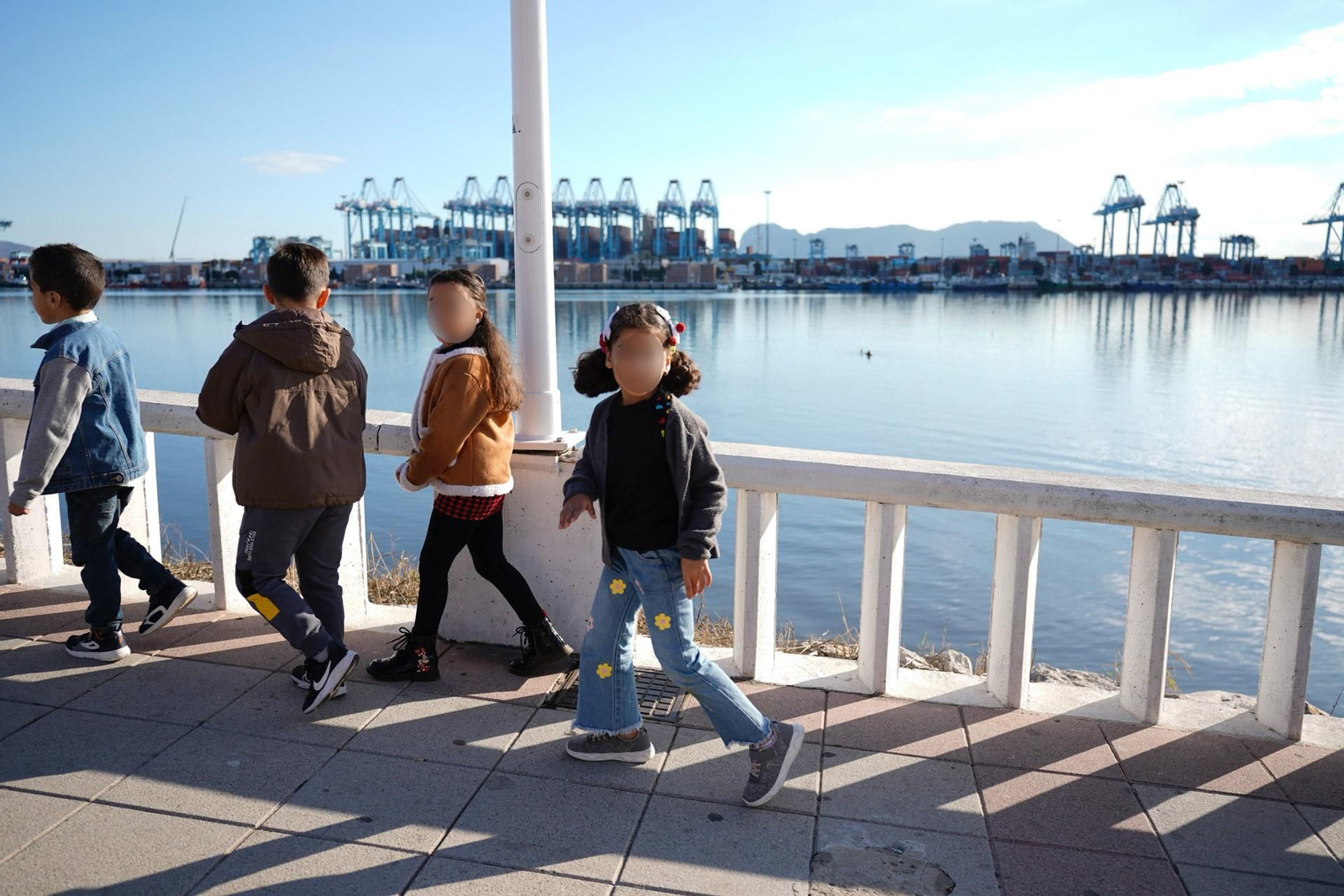 Las fotos del simulacro de maremoto en el colegio Virgen del Mar en Algeciras