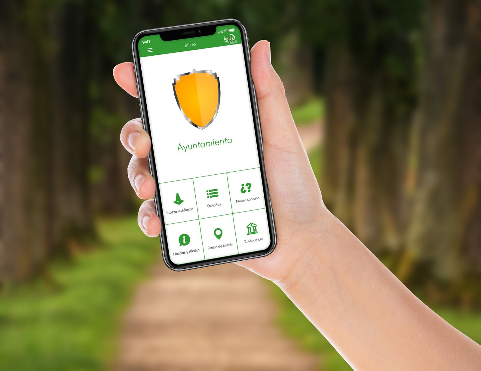 Imagen de la aplicación 'Línea Verde', impulsada por la Diputación de Granada