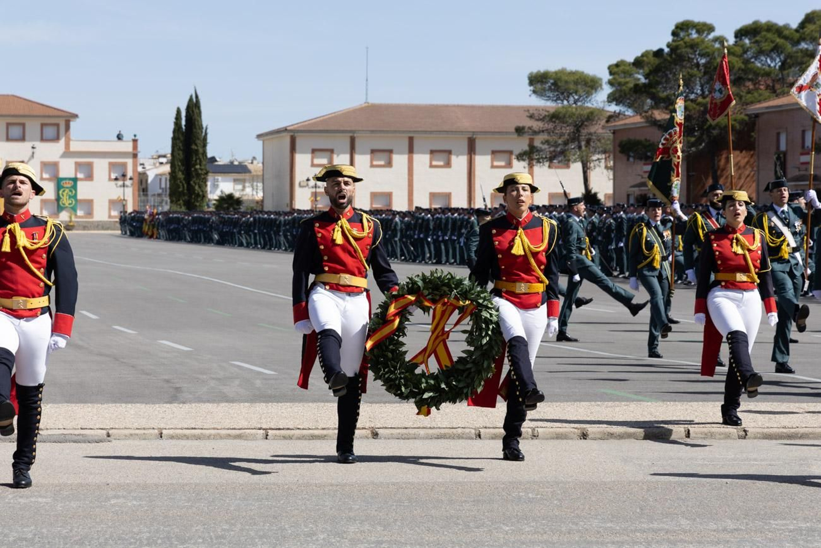 Jura de bandera de la 130ª promoción de guardias civiles de la Academia de Baeza