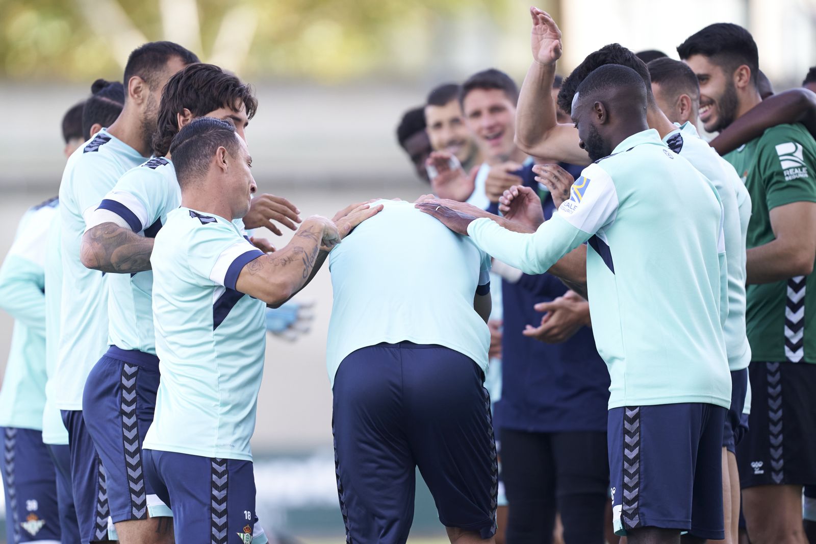 El primer entrenamiento de Sokratis en el Betis.
