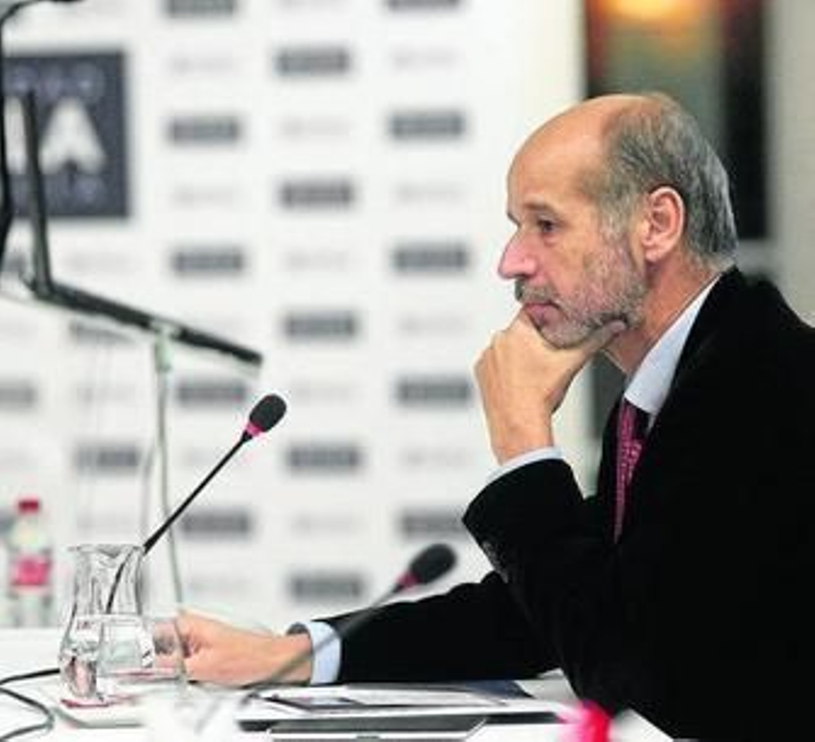 José Domínguez Abascal, nuevo presidente ejecutivo de Abengoa, antes de una intervención.