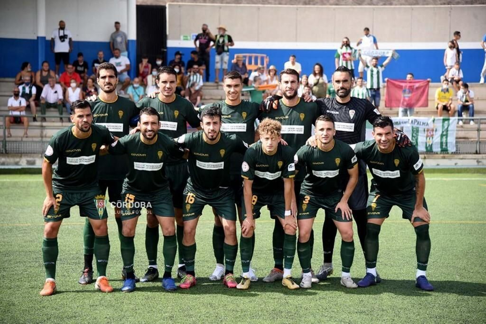 Formación inicial del Córdoba en el partido del pasado domingo en Tamaraceite