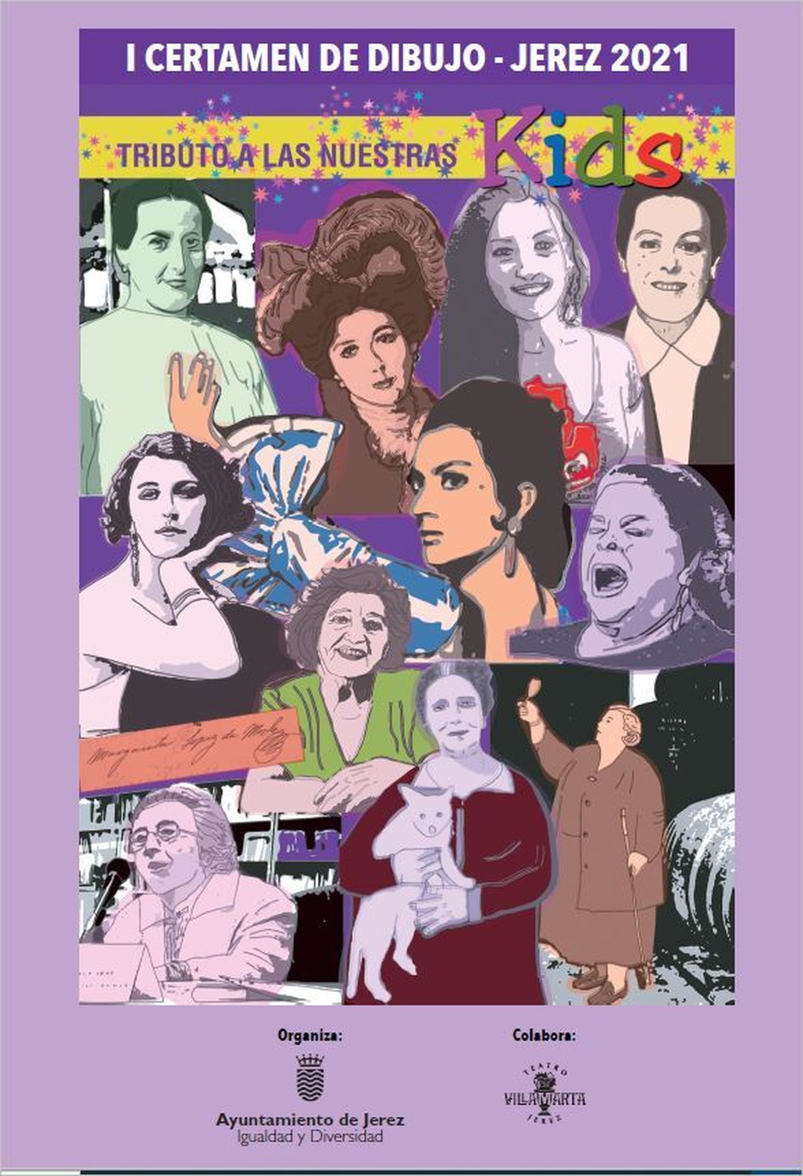 Cartel del certamen Tributo a las Nuestras Kids