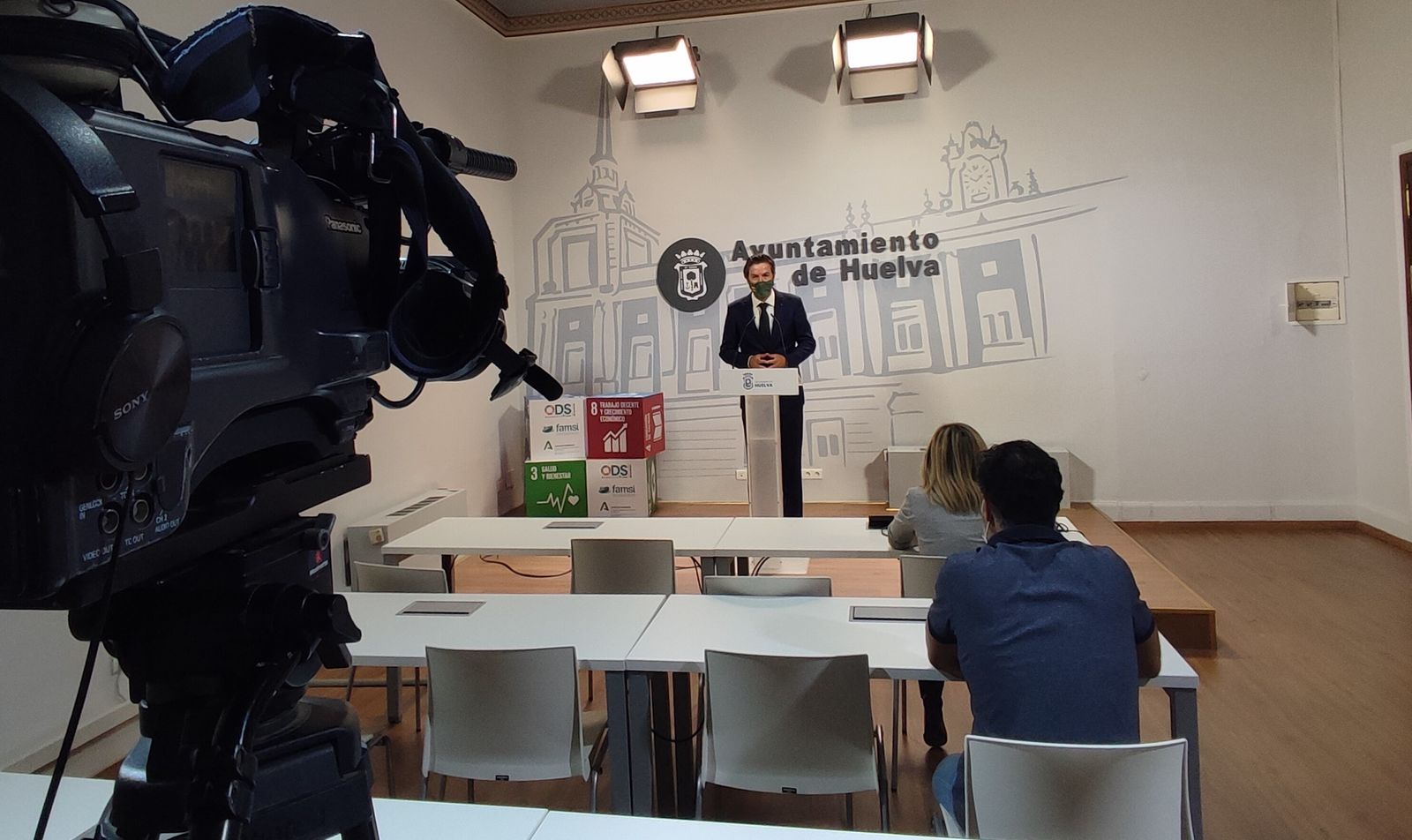 Wenceslao Font en una rueda de prensa.