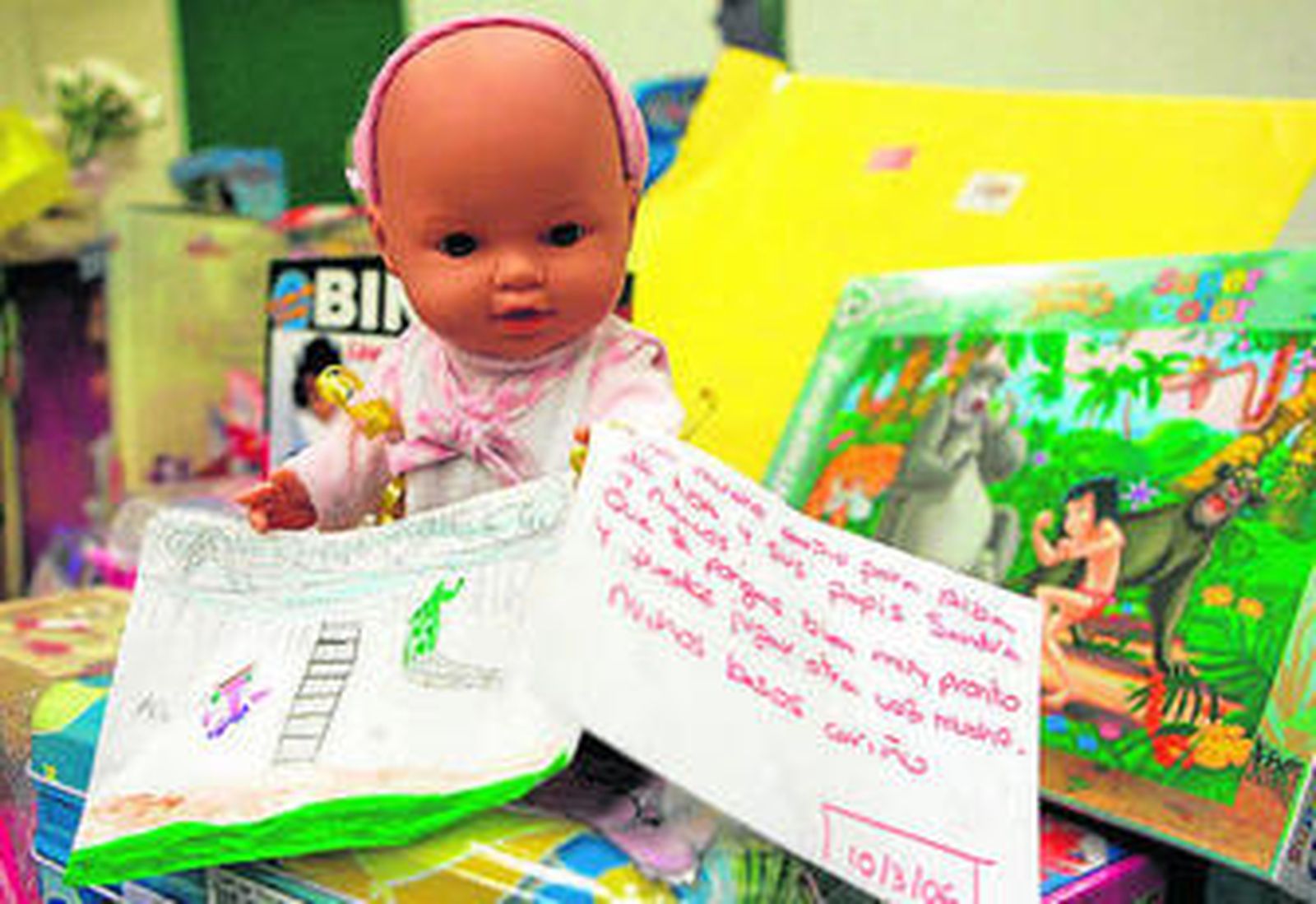 Juguetes infantiles para unos niños hospitalizados.