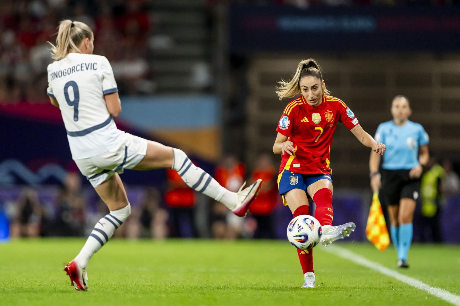 Las mejores fotos del España-Suiza en la Eurocopa femenina