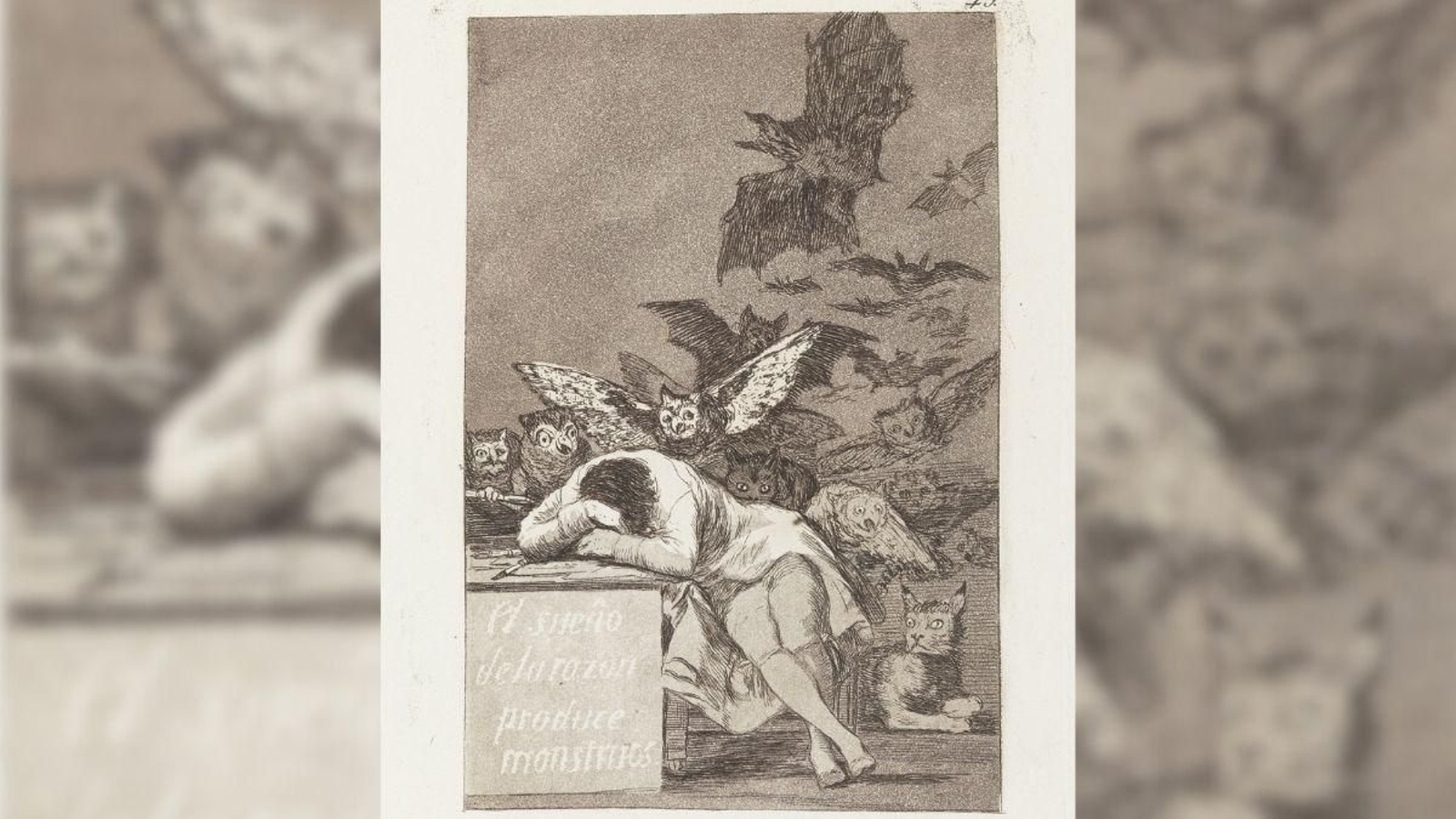 Uno de los grabados de la serie de Goya.