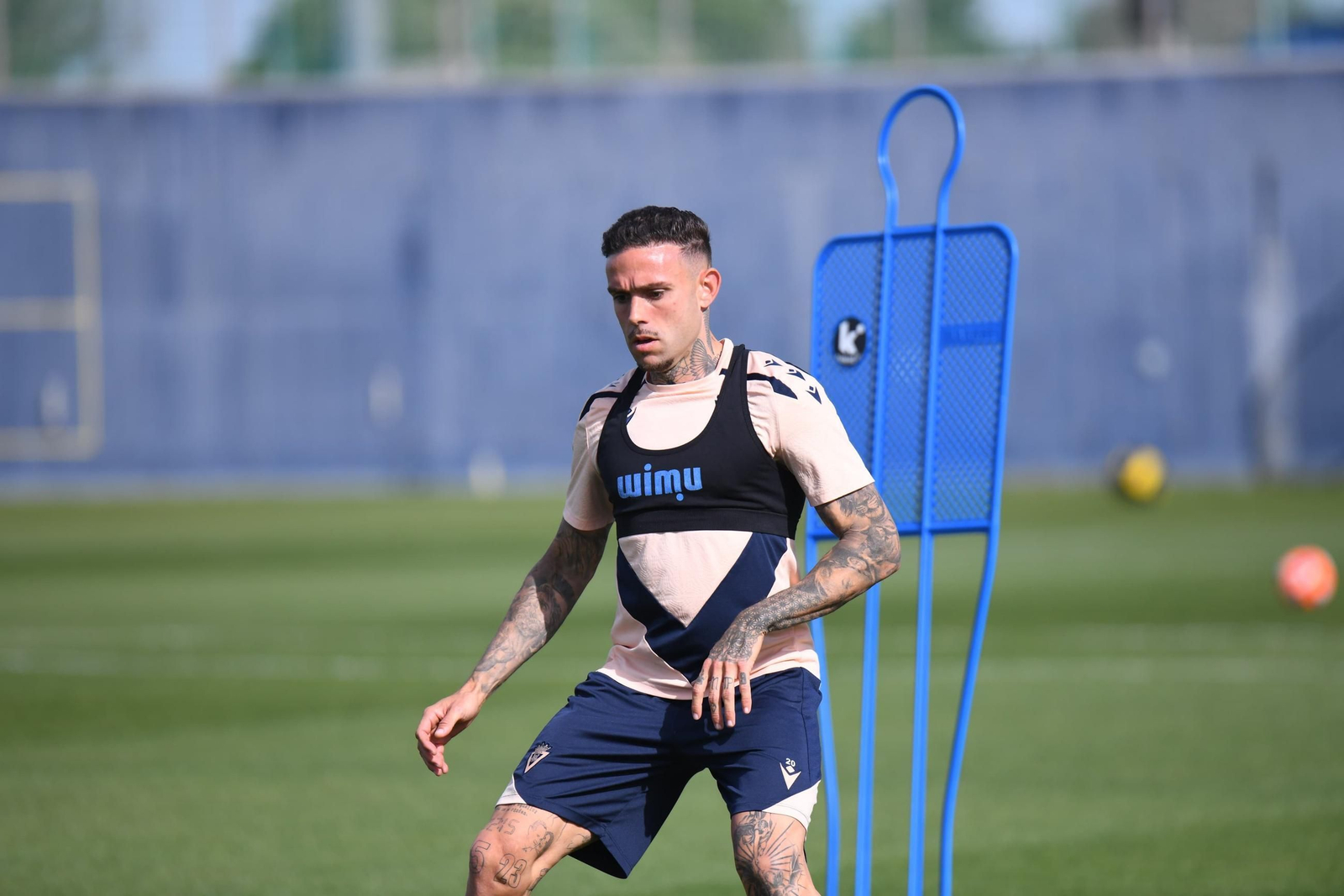 Roger Martí, durante un ejercicio en un entrenamiento.