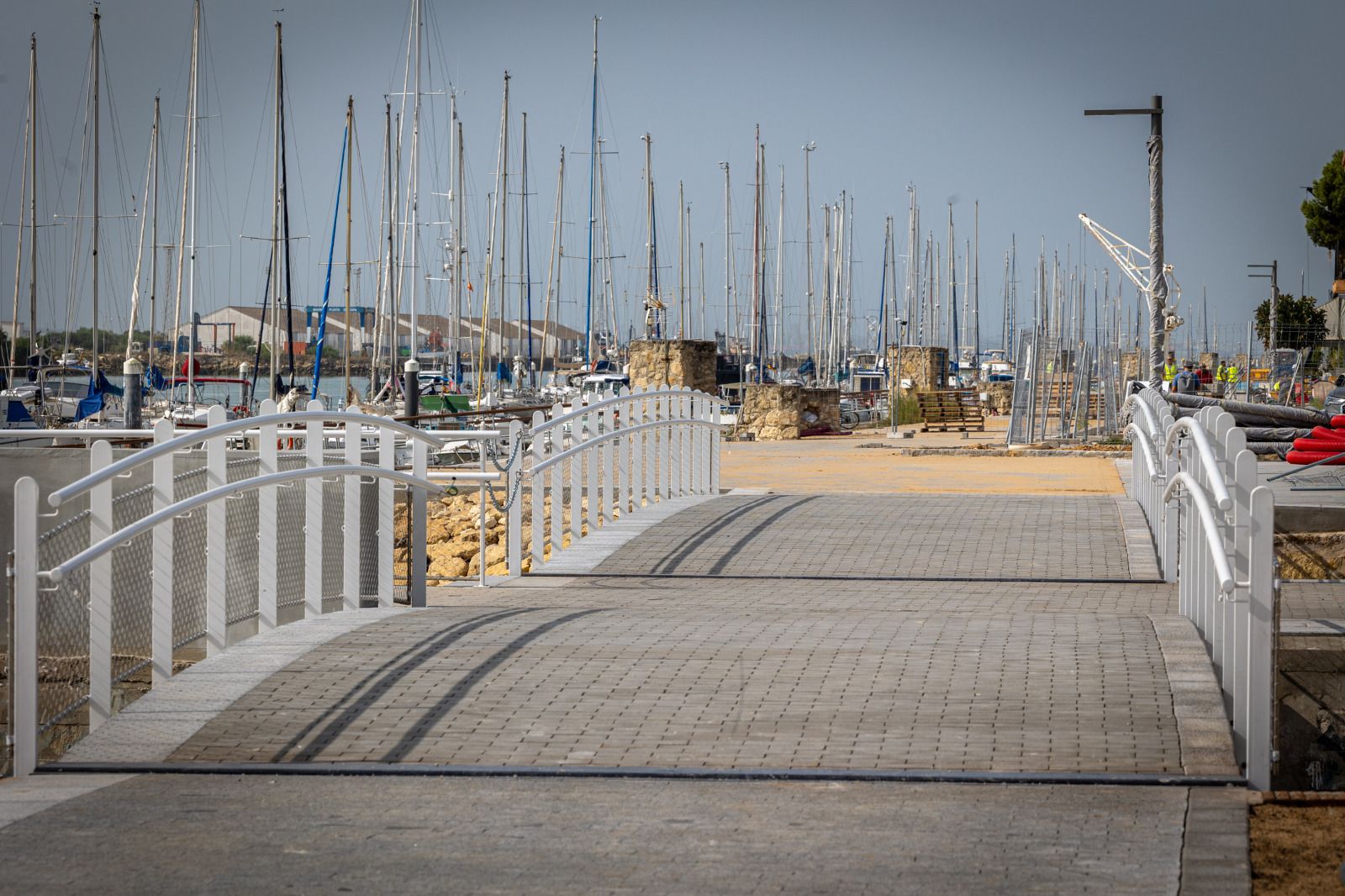 Las obras del paseo fluvial portuense, en imágenes