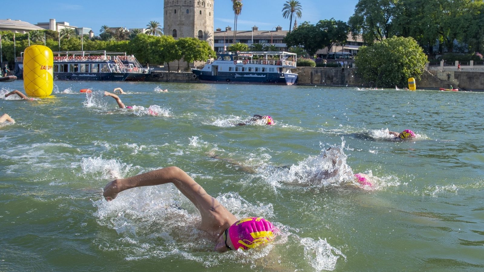 Una imagen con la Torre del Oro de fondo.
