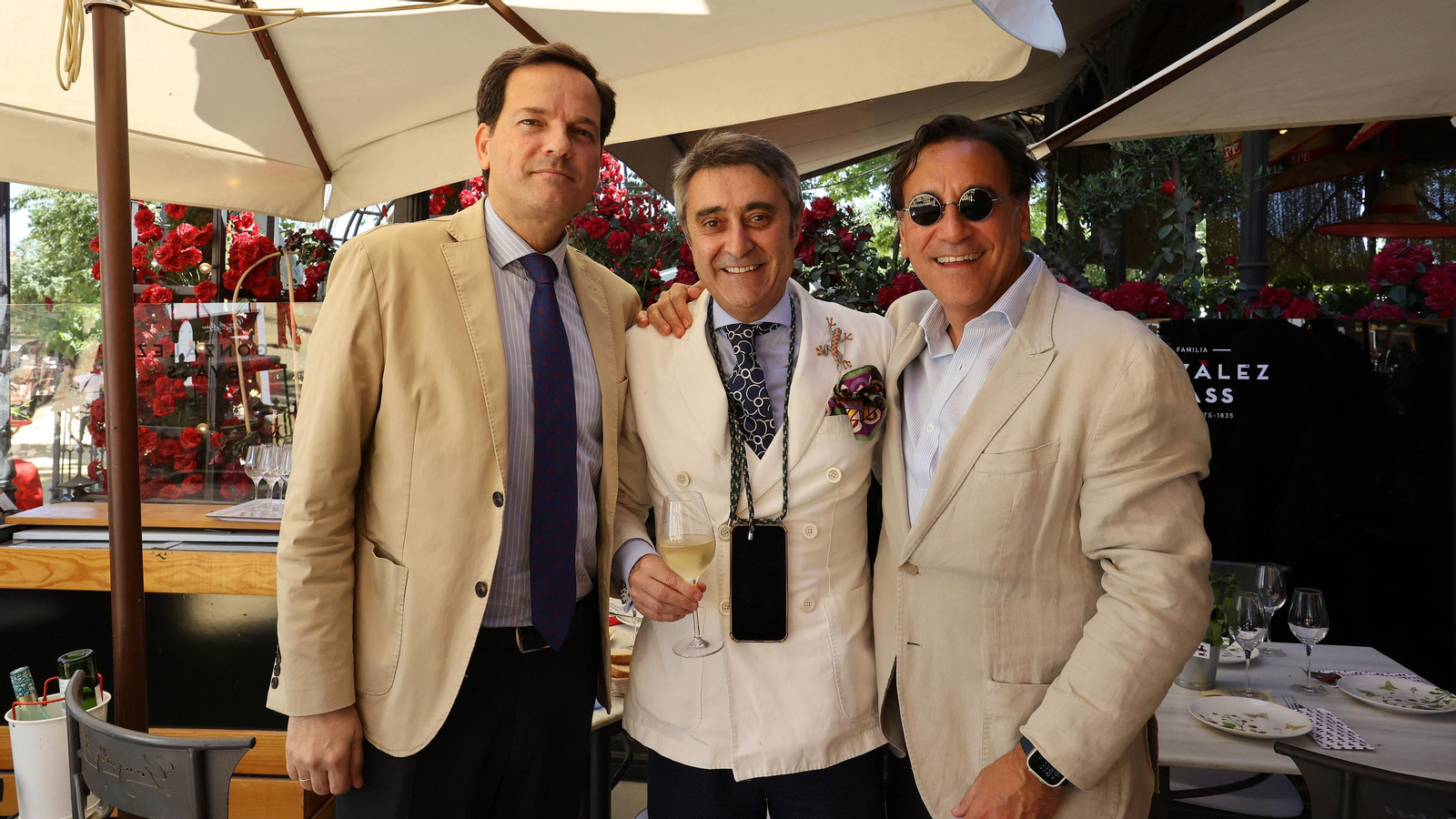 Gran ambiente en la caseta de González Byass