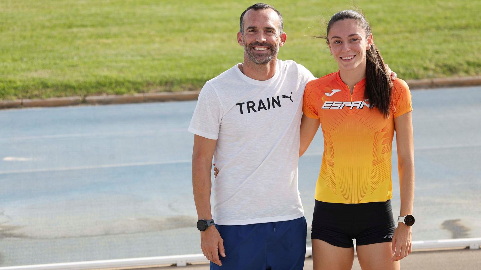 Saúl Sáez y Ana Prieto, mentor y pupila.