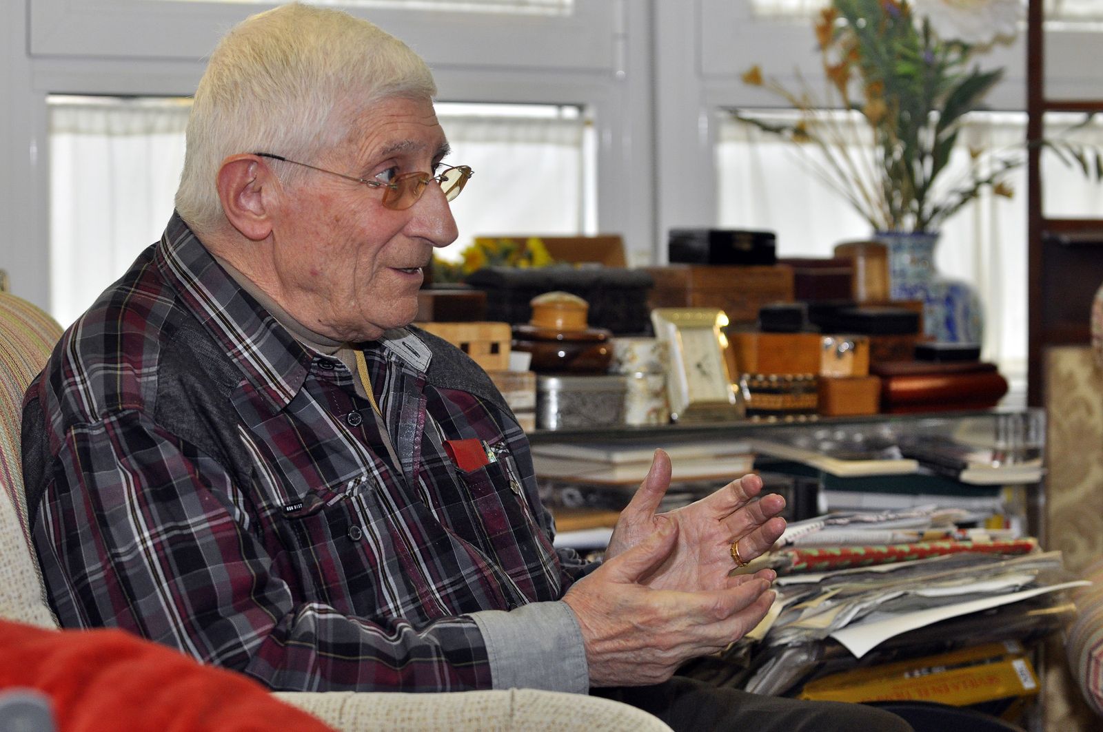 Fernando Rodríguez-Izquierdo, en su domicilio.