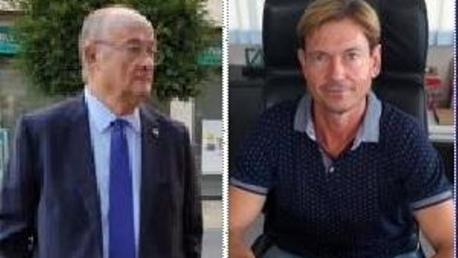 Juan Antonio Díaz Planelles, director general de Agroiris (izq.), y Antonio Sánchez Baños, presidente de Murgiverde.