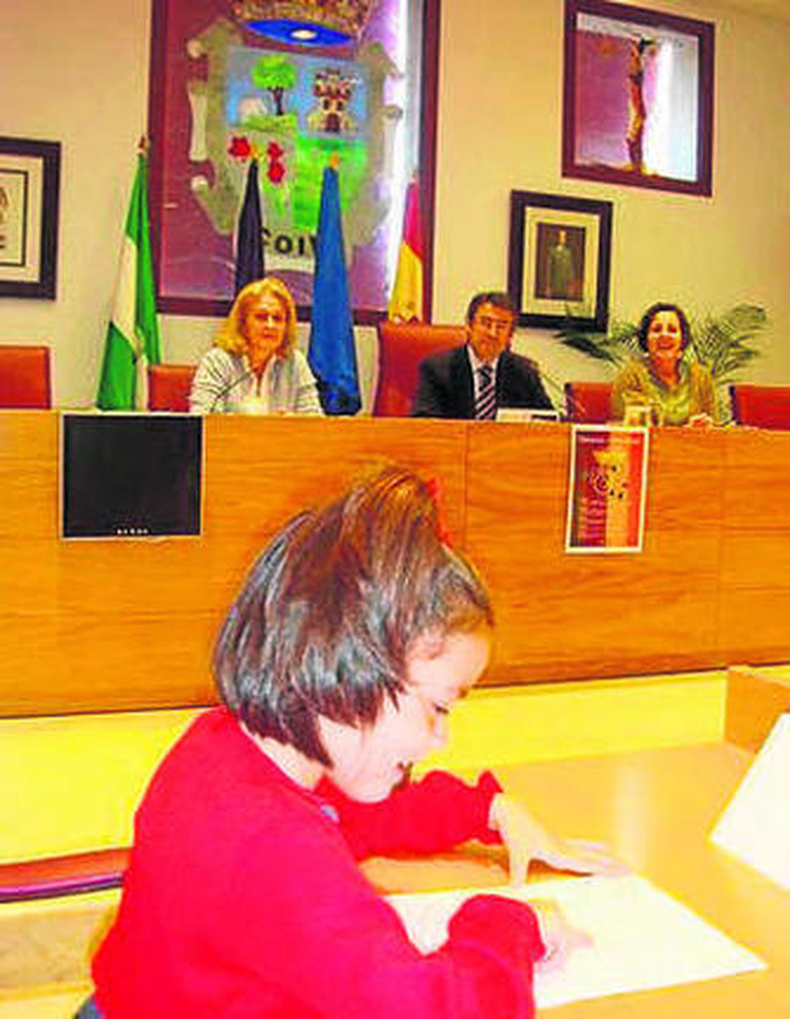 Un momento del Pleno infantil.