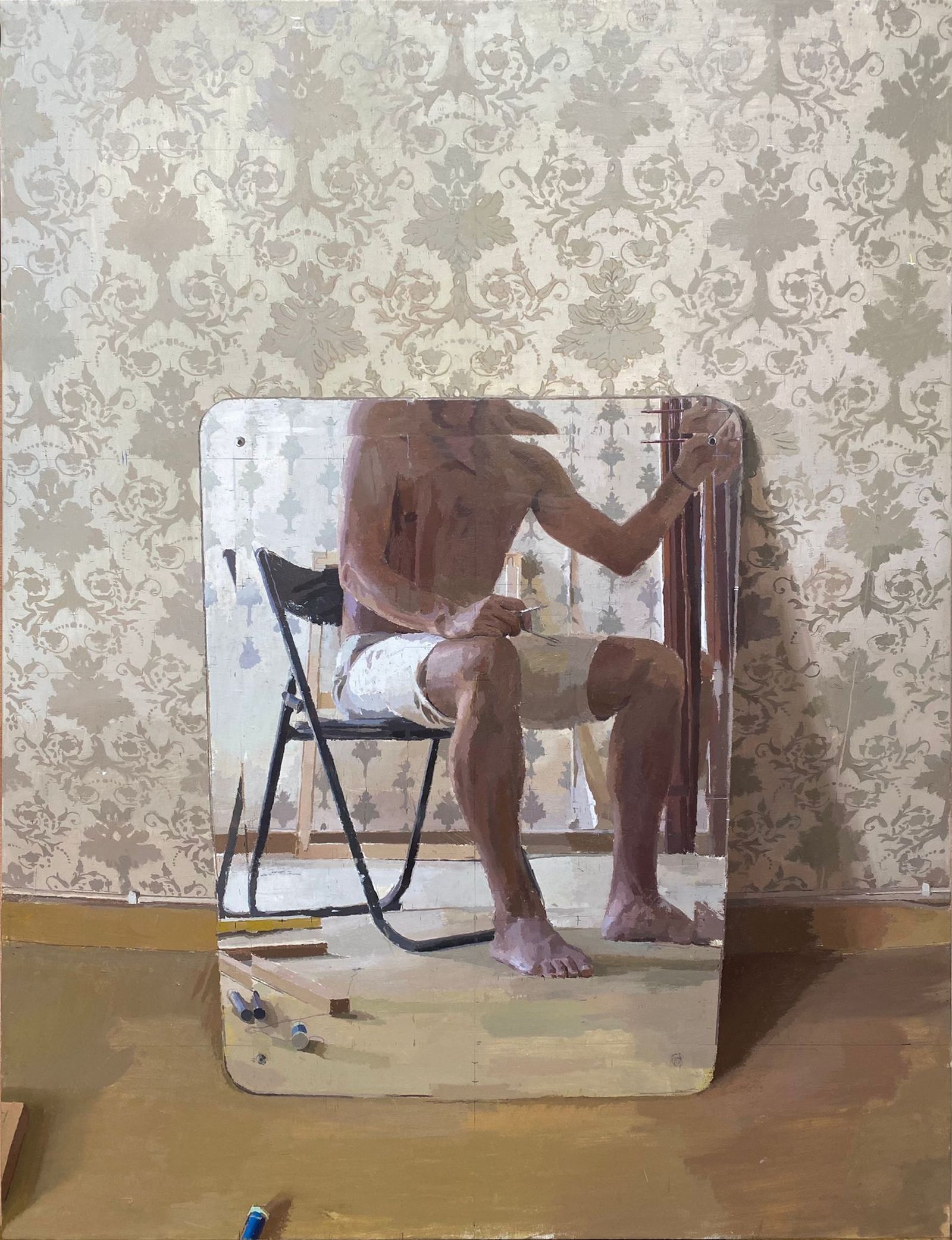 'Autorretrato a contraluz', de Eduardo Millán.