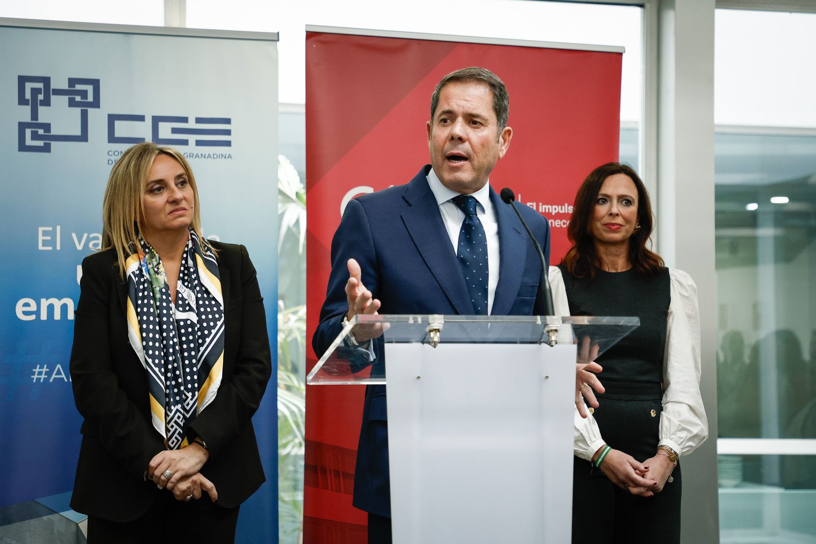 Gerardo Cuerva, en la copa de Navidad de la Cámara de Comercio, donde anunció su candidatura