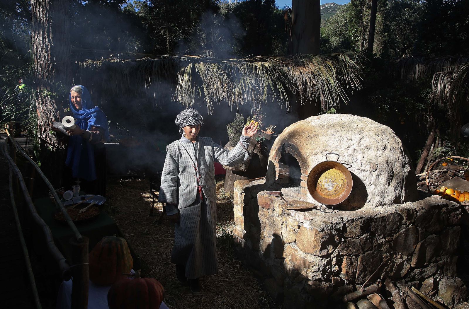 La inauguración del Belén Viviente de Pelayo, en imágenes
