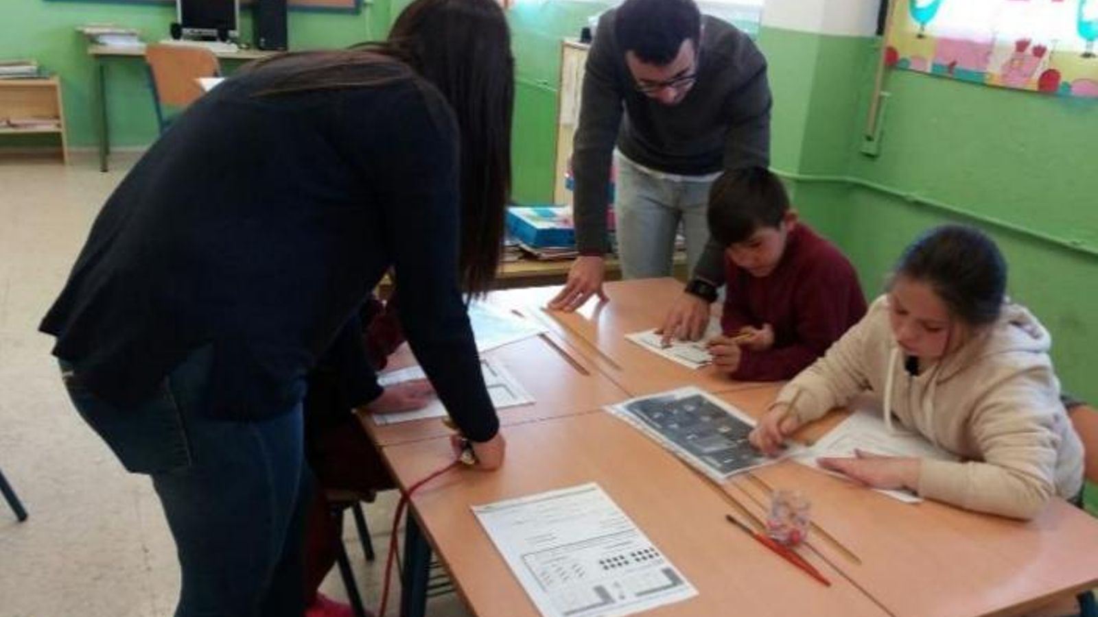 Participantes en una de las actividades del colegio Duque de Rivas.