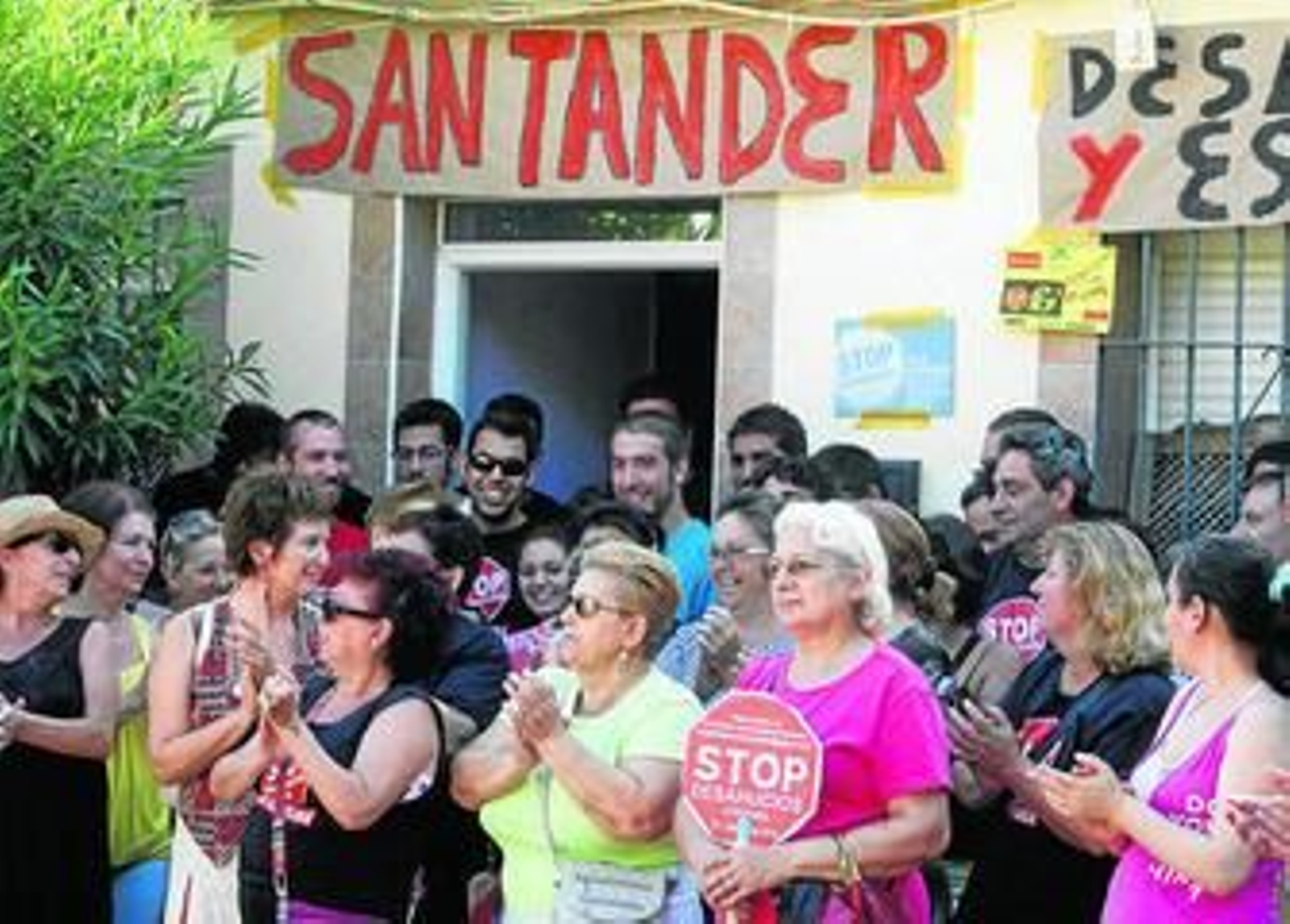 Concentración por un desahucio en Córdoba el pasado año.