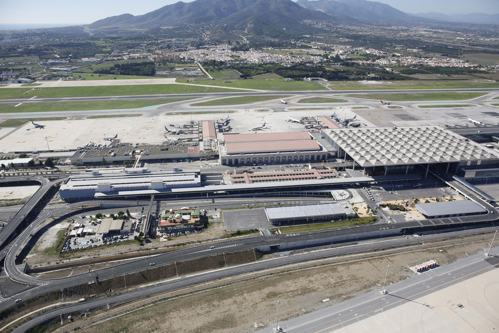 Vista del aeropuerto de Málaga.